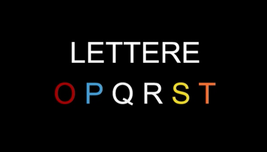 Lezione n. 3: Lettere OPQRST 