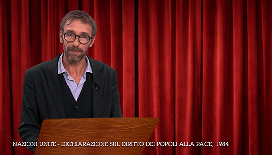 DISCORSI SULLA PACE - Tratto da: Dichiarazione sul diritto dei popoli alla pace, 1984 - Autore: NAZIONI UNITE - legge Ignazio Oliva
