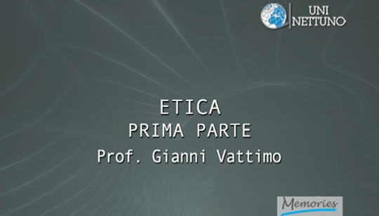 ATLANTE IDEOLOGICO DEL 900 - IL PENSIERO FILOSOFICO Etica (I parte)