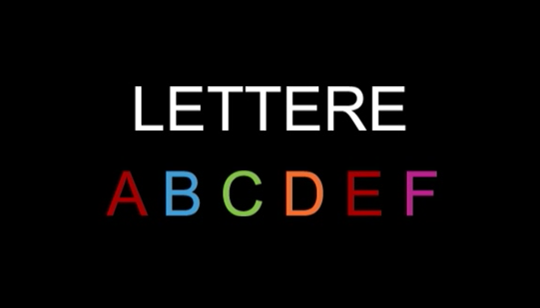 Lezione n. 1: Lettere ABCDEF 